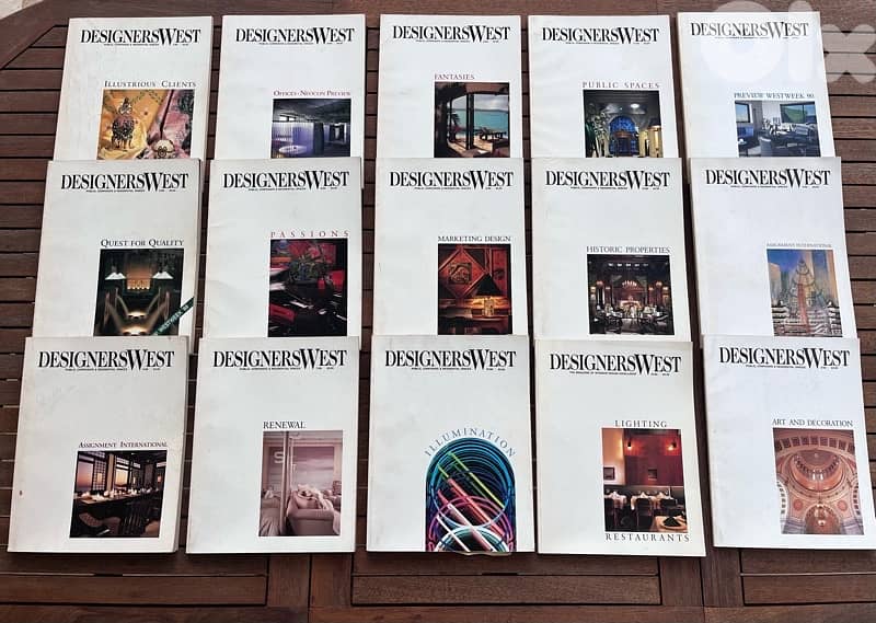 Designer’s West. interior architecture 44 issues 1990’s 1
