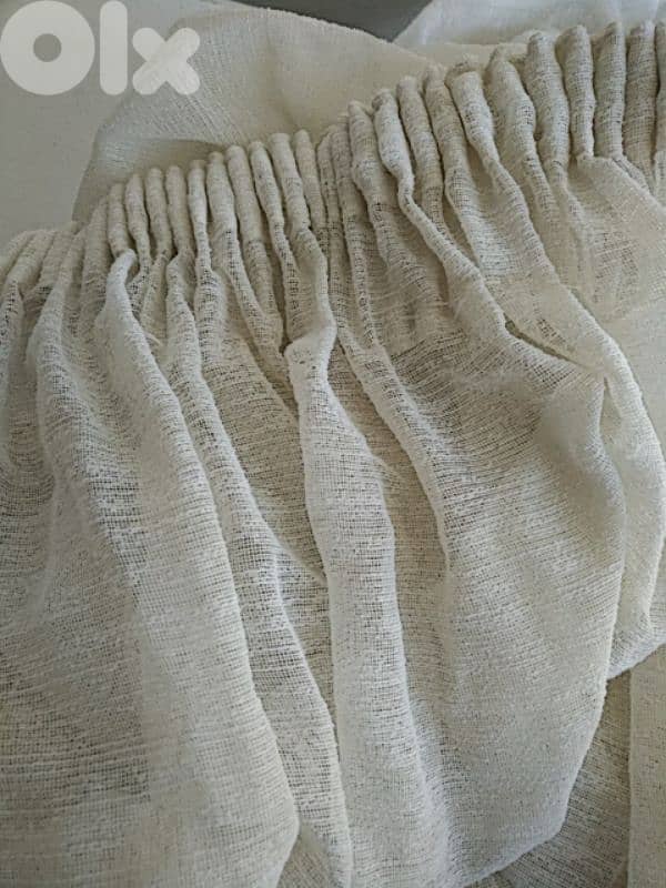 6 white curtains (Textile made in France) - Not Negotiable 1