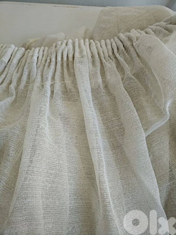 6 white curtains (Textile made in France) - Not Negotiable 0