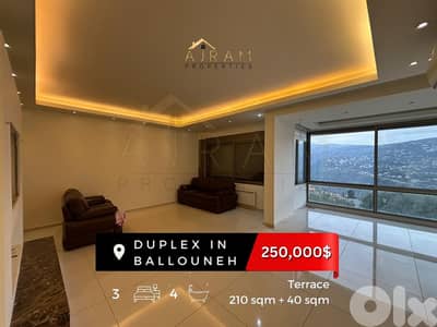 Duplex In Ballouneh | 210 sqm + 40 sqm Terrace | Prime Location