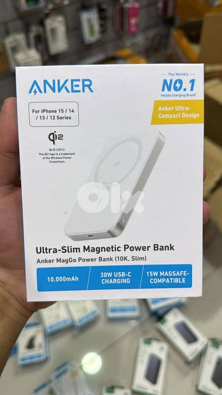 Anker MagGo Power Bank (10k,Ultra slim) white 0