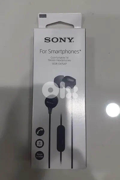 Sony Stereo Headphones MDR-EX15AP Black