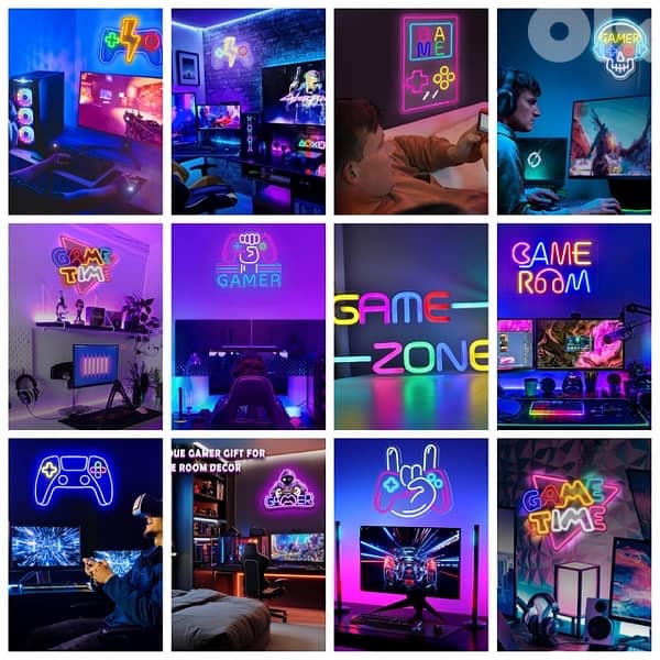 Gaming LED Wall Neon Signs For Gaming Decor starting 25$ 0