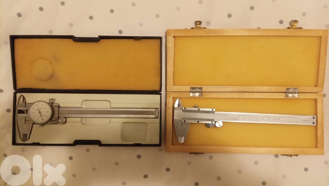 Vernier Calipers, dial & standard, mm/inch 2