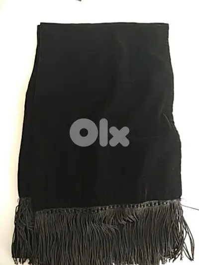 Velvet black scarf (made in UK) - Not Negotiable