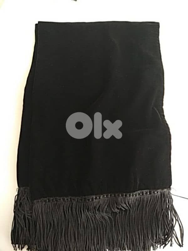 Velvet black scarf (made in UK) - Not Negotiable 0