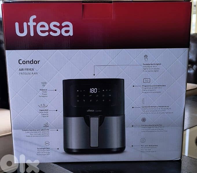 UFESA air fryer 4.5 L.  BRAND NEW 2