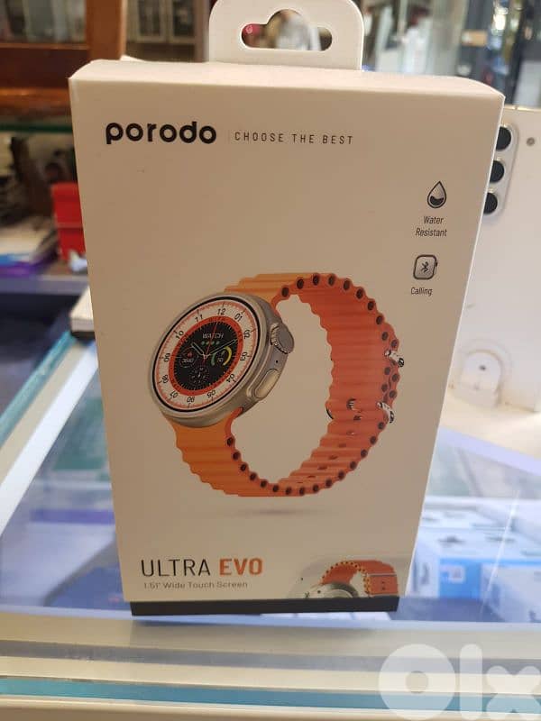 Porodo ultra evo smart watch orange 0