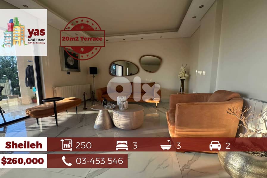 Sheileh 250m2 | 20m2 Terrace | Sea View | Modern | EL 0