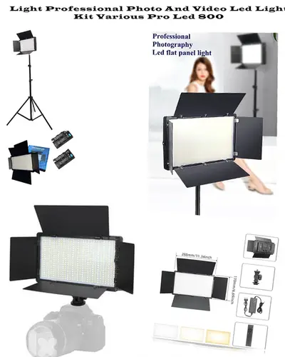 Pro Led 800 Professional Photo and video Led Light Kit With Stand