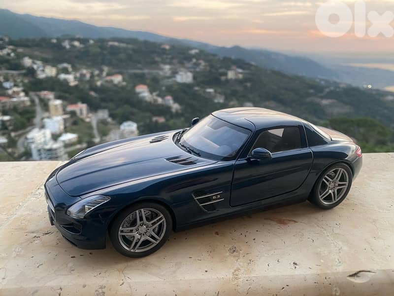 mercedes benz sls minichamps scale 1/18 diecast model car 5