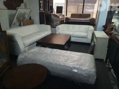Spanish leather living room