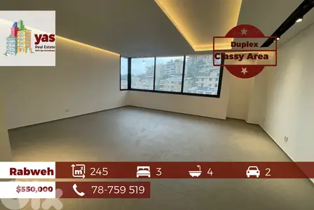 Rabweh 245m2 | Duplex | Classy Area | Sea View | OH