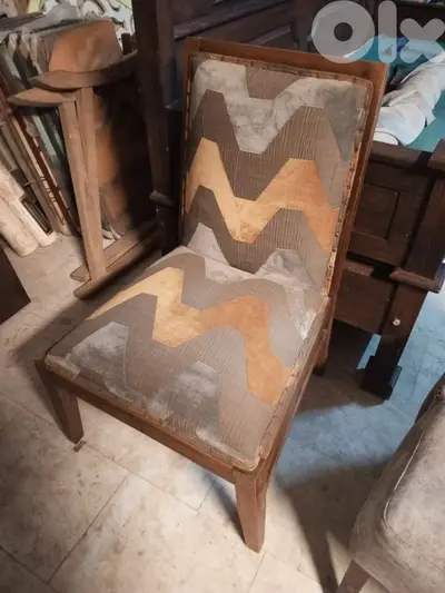 2 teak wood chairs