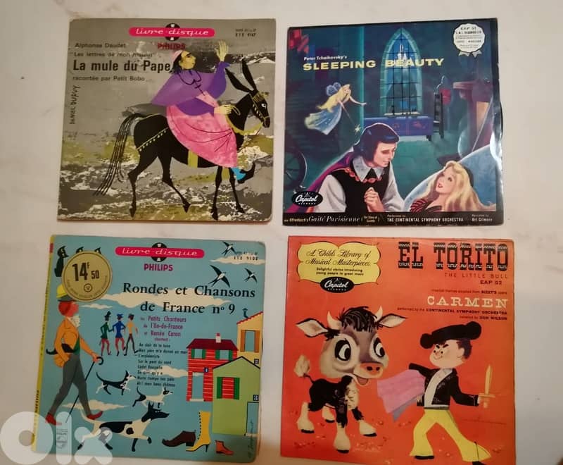 7" vinyl kids songs & stories 5$ each 1