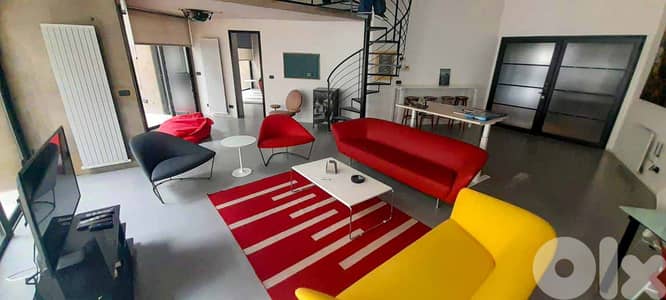 MODERN LOFT IN ACHRAFIEH PRIME (150SQ) 2 MASTER BEDROOMS , (AC-1089)