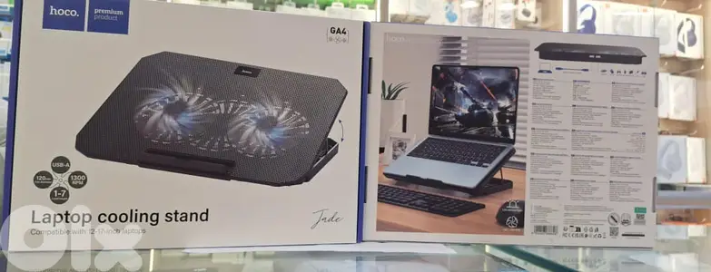 HOCO LAPTOP COOLING STAND COMPATIBLE WITH 12-17 INCH LAPTOPS GA4 10$