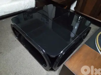 4pcs black coffee table