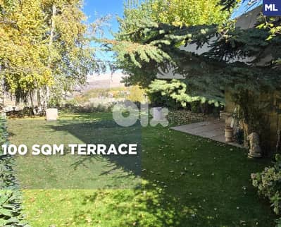 100 sqm terrace, open panoramic view, faqra club /فقراREF#ML130125