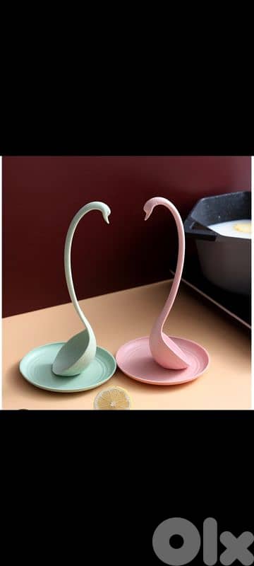 cute swan shape cooking spoon 0