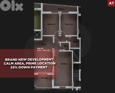 under construction apartment- comfortable home- Amioun  REF#AT130144