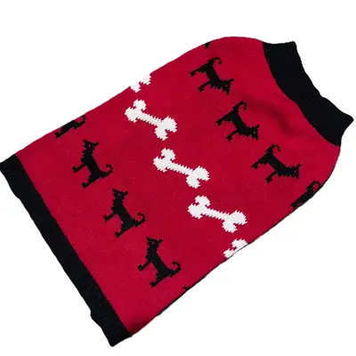Winter Clothes for Small Dogs - Red Sweater