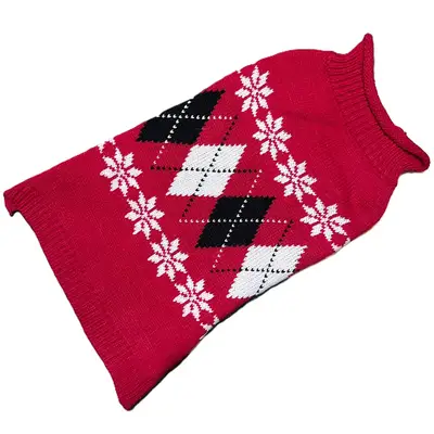 Winter Clothes for X-Small Dogs - Red Sweater