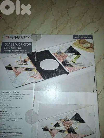 glass worktop protector . 52x30 cm