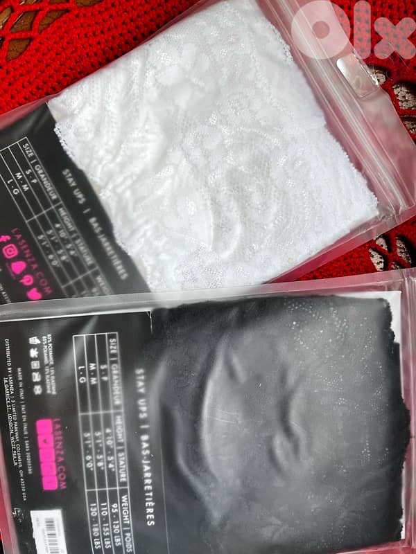 LASENZA BAS JARRETIERE new in bag-2 for 13$ 3