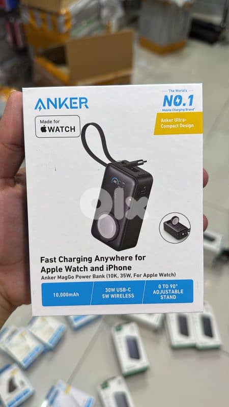 Anker MagGo Power Bank (10k,35w,for apple watch) 0