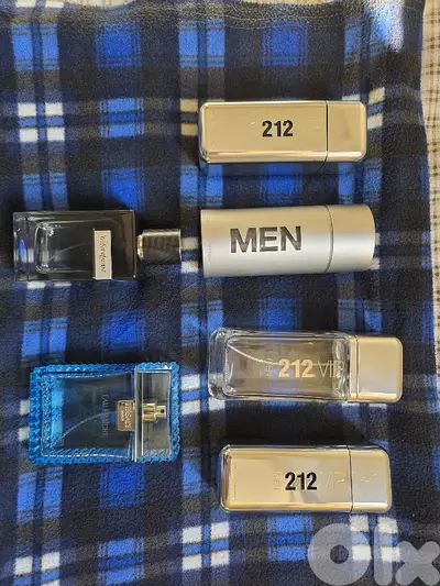 Empty original perfume bottles