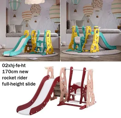 Kids Slide with Swing set مجموعة مرجوحة مع زحليطة