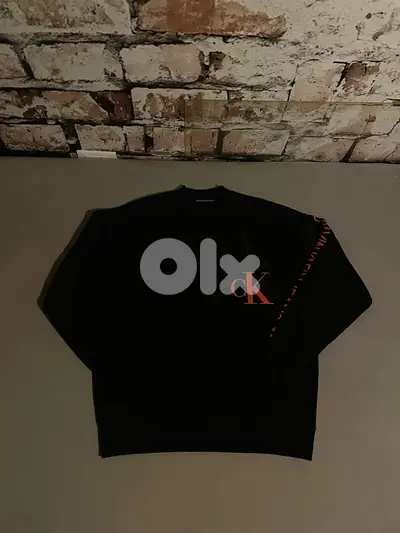 Calvin Klein Black and Red Sweater CL