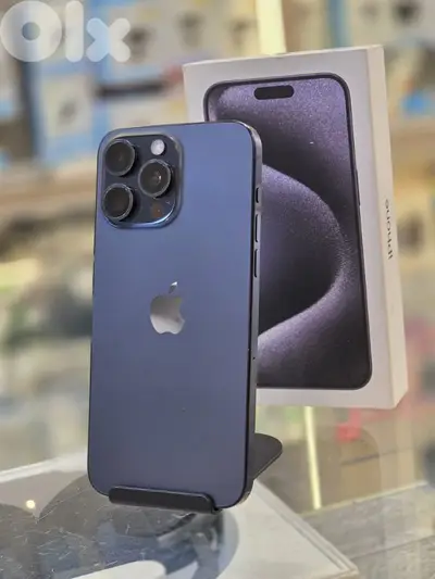 Used 15 pro max 256 gb 554 cycle  blue