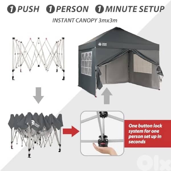 folding tent  with 4 shades 0