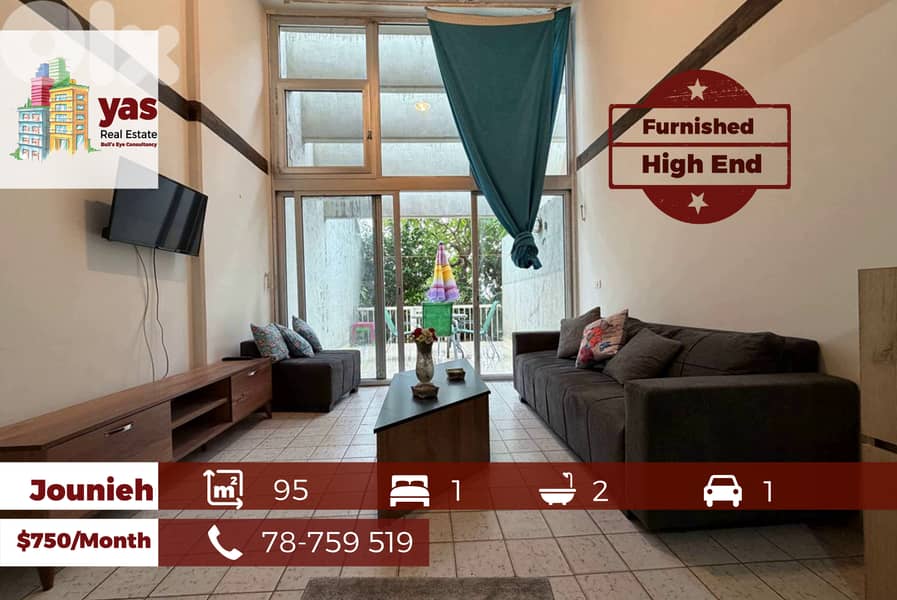 Jounieh 95m2 | Furnished Chalet | Standard | Prime Location | EH 0