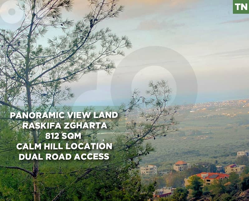812 SQM Land for Sale in Raskifa –Hilltop –Panoramic View REF#TN130236 0