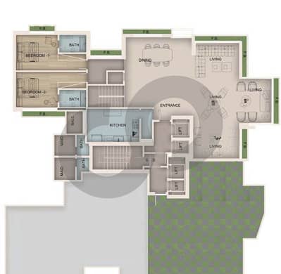 Terrace, Pool, Ramlet el bayda/الرملة البيضاء REF#MJ130252