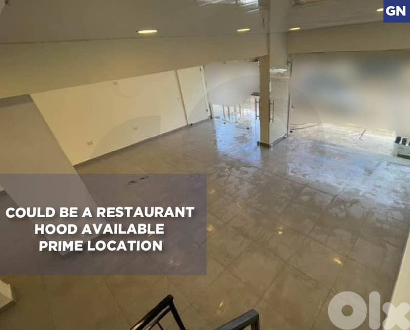 180 SQM Shop for Rent Jal El Dib |Direct on Main Road   REF#GN130290 0