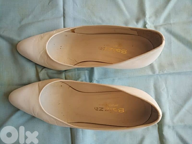 Balizza white shoes (made in Italy,37.5) - Not Negotiable 0