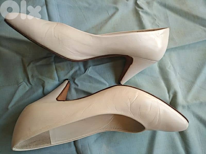 Balizza white shoes (made in Italy,37.5) - Not Negotiable 1