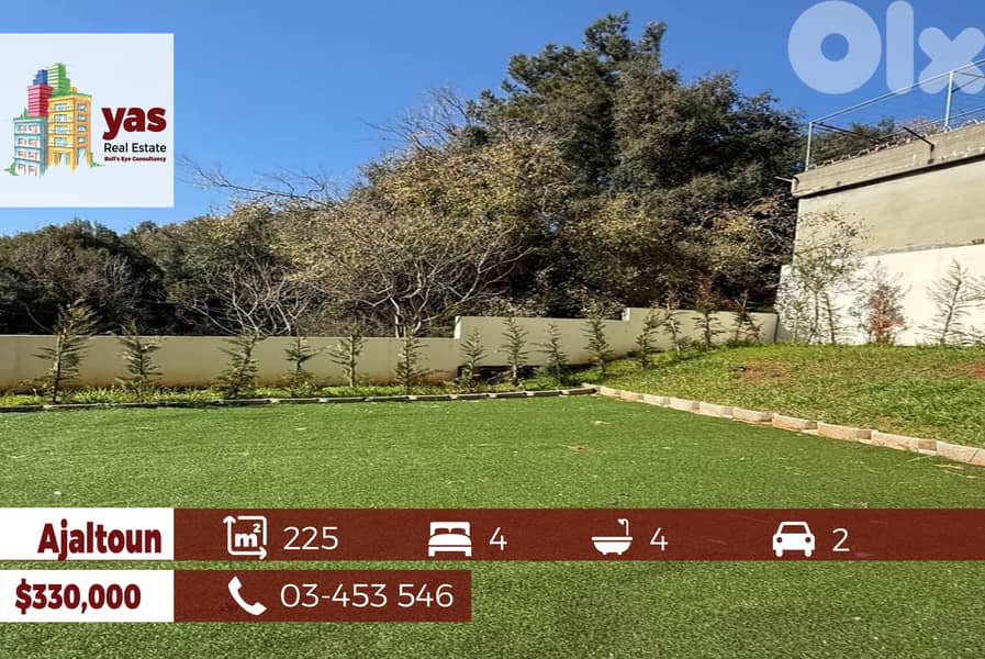 Ajaltoun 225m2 | 160m2 Garden | Luxurious | Catch | New | View | 0