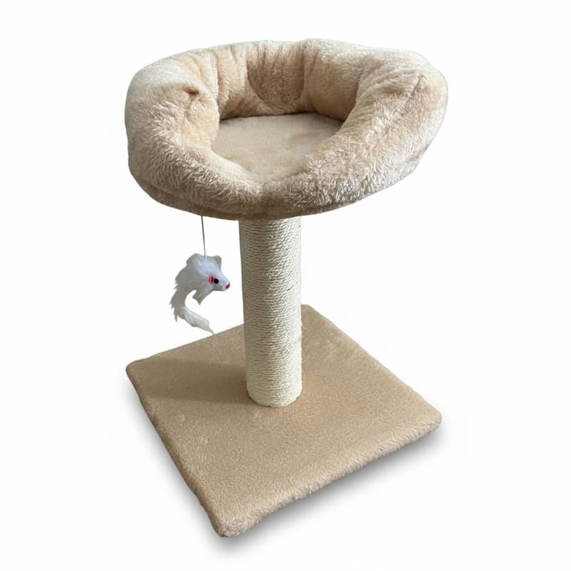 Small Cat Scratching Tower With Mice 0