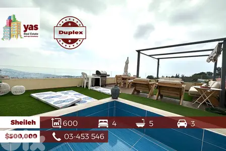 Sheileh 600m2 | 80m2 Tearrce | Upgraded Duplex | Panoramic View | Sheileh 600m2 | 80m2 Tearrce | Upgraded Duplex | Panoramic View |