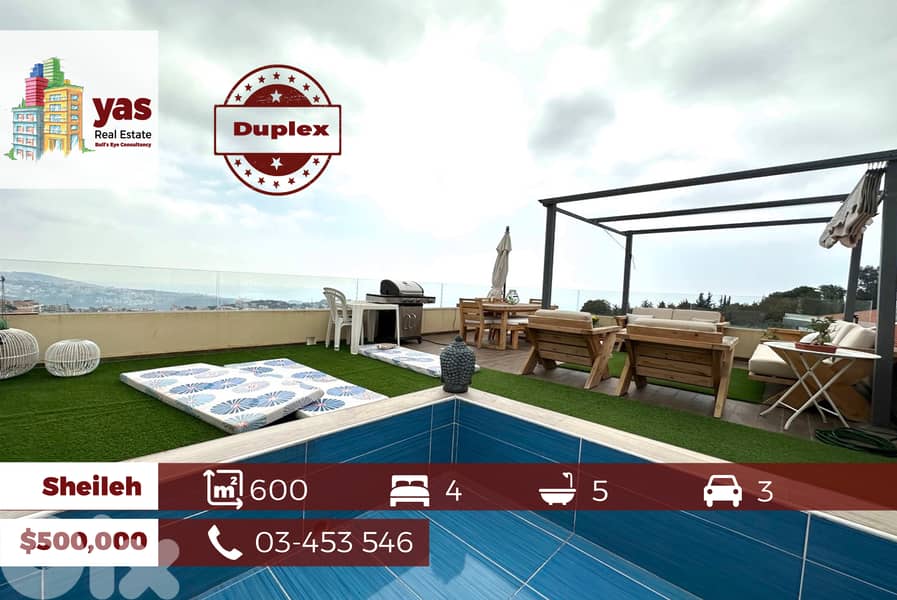 Sheileh 600m2 | 80m2 Tearrce | Upgraded Duplex | Panoramic View | 0