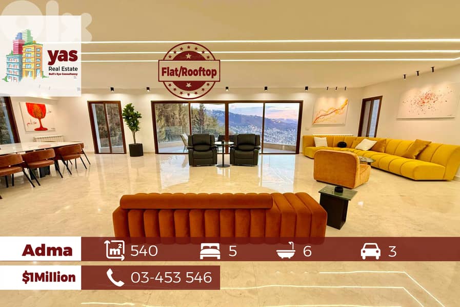 Adma 540m2 | Dead End Street | Rooftop | High-End | KA YV | 0