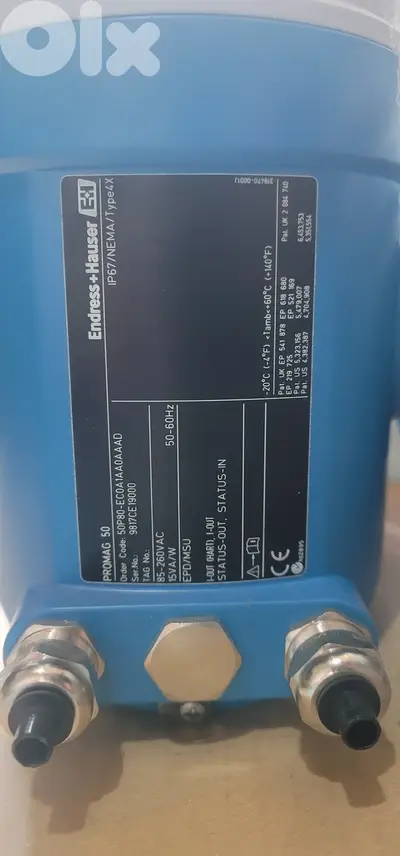 Endress+Hauser Promag 50P Electromagnetic Flowmeter.