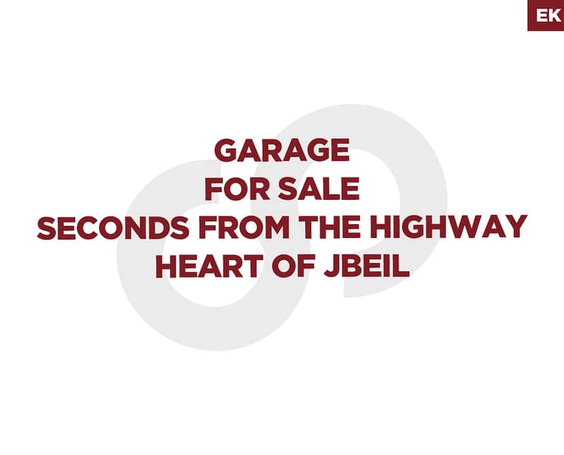 Garage  located in the heart of Jbeil REF#EK130372 0