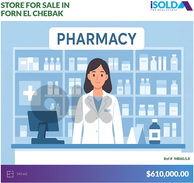 Pharmacy Business+Store 4Sale In Forn el chibbek-Ain el remmaneH