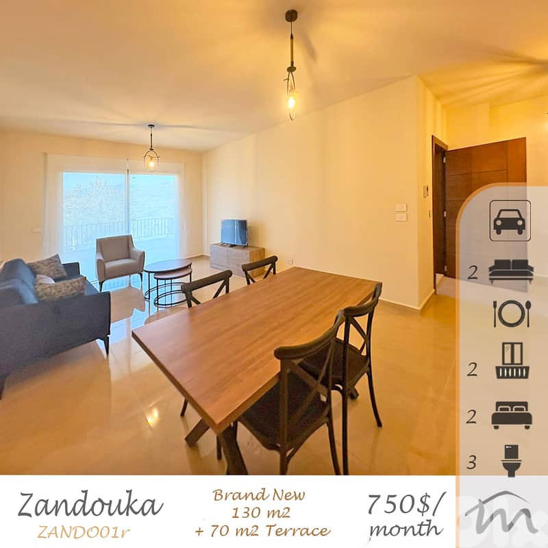 Zandouka | Perfect Escape | Furnished 130m² + 70m² Garden | View 0